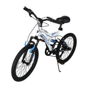 Kent Boy's Meca Flex 7-Speed Steel Bicycle with Linear Pull Brake White and Black 20inch